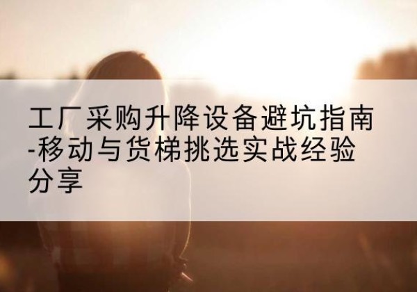 武鸣移动式升降机怎么选-工厂采购升降设备避坑指南-移动与货梯挑选实战经验分享